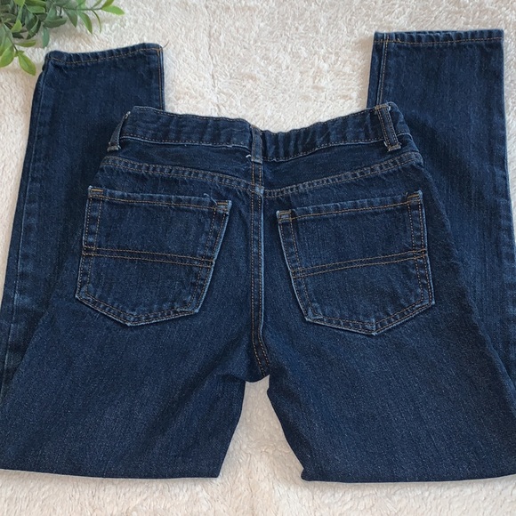 Children’s Place 8 Skinny Jeans EUC Adjustable Waist Dark Denim - Picture 1 of 12